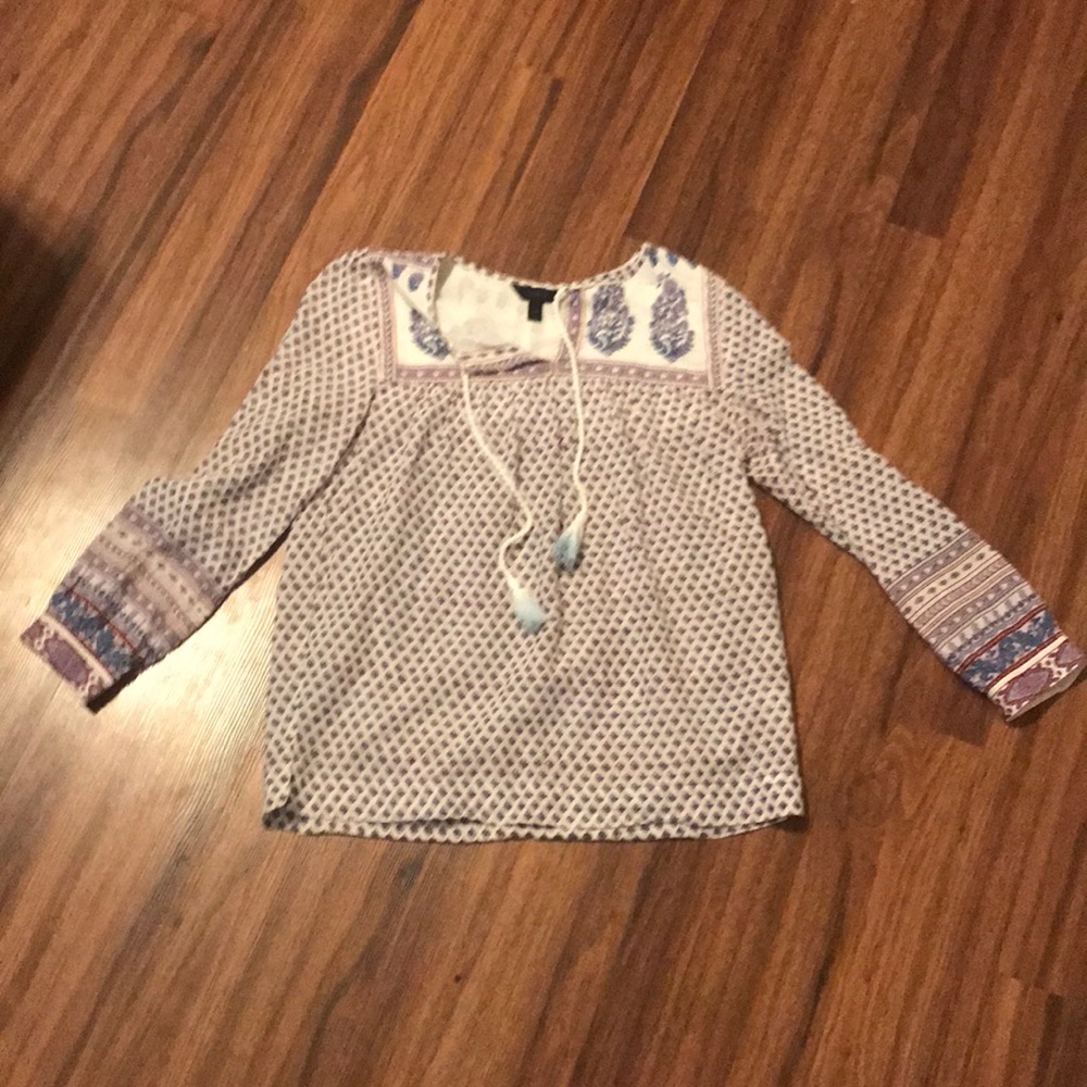 JCrew Boho peasant top